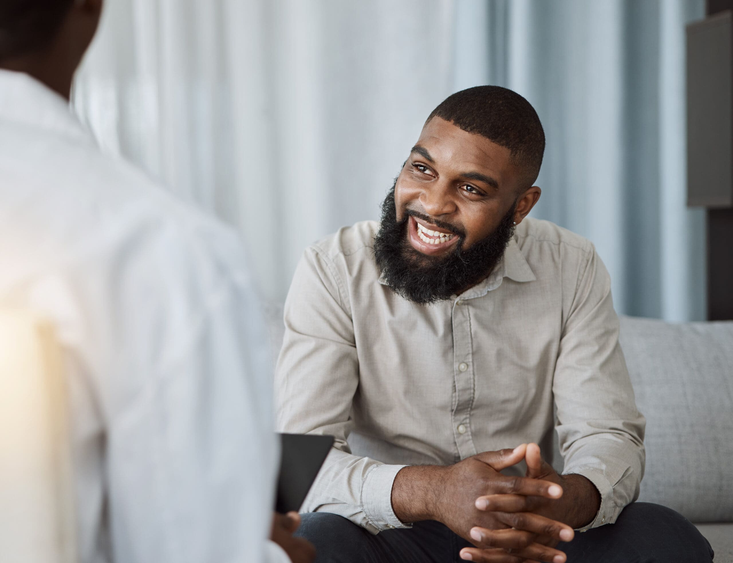 Licensed mental health counselor providing individual therapy and behavioral health support during a counseling session.